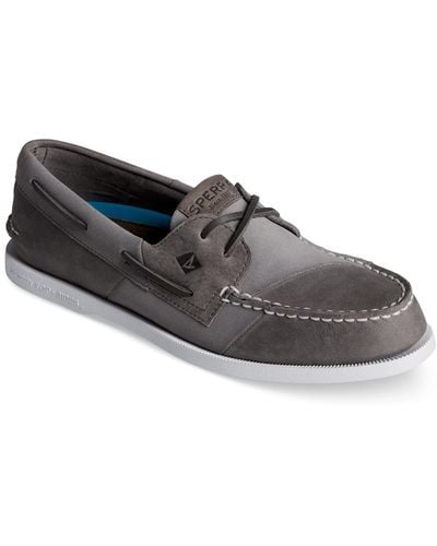 Sperry Top-Sider Authentic Original 2-eye Patchwork Boat Shoes - Black