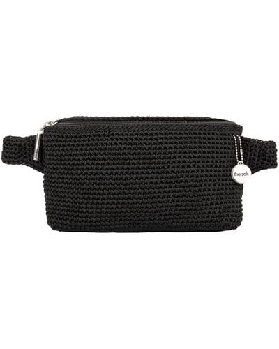 The Sak Caraway Crochet Small Belt Bag - Black