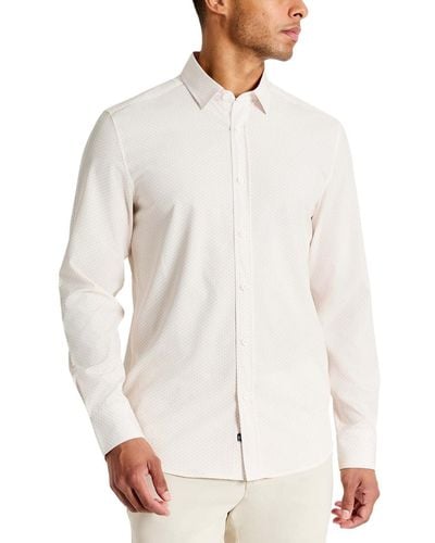 Kenneth Cole Slim Fit Performance Shirt - White