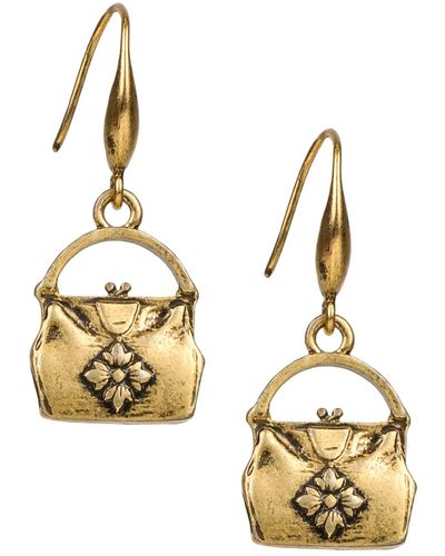 Patricia Nash Handbag Earrings - Metallic