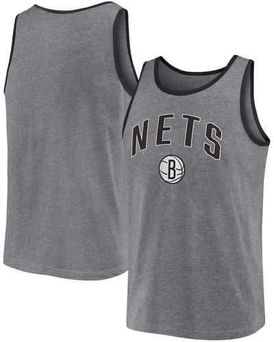 Fanatics Brooklyn Nets Primary Logo Tank Top - Gray