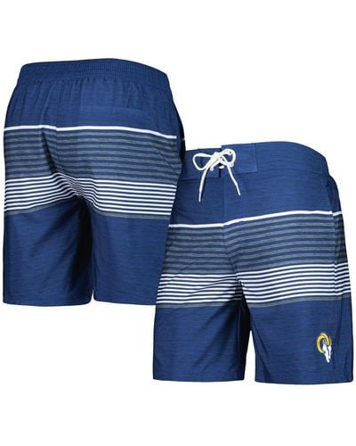 G-III 4Her by Carl Banks Los Angeles Rams Coastline Volley Swim Shorts - Blue