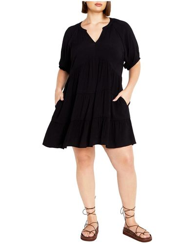 City Chic Plus Size Kara Dress - Black