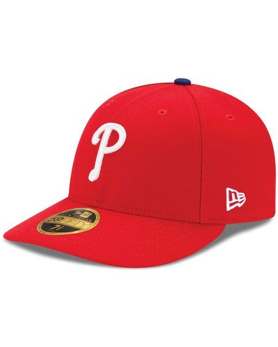 KTZ Philadelphia Phillies Authentic Collection On-field Low Profile Game 59fifty Fitted Hat - Red
