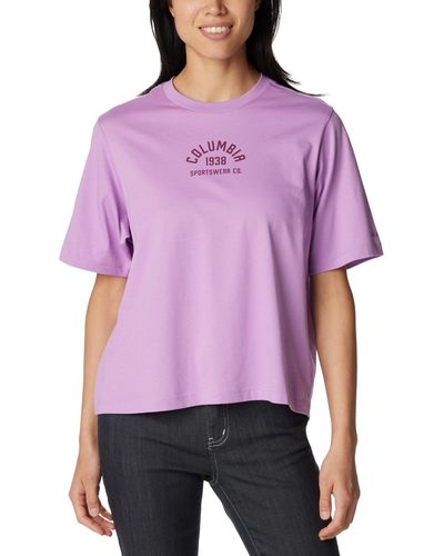 Columbia North Cascades Cotton T-shirt - Purple