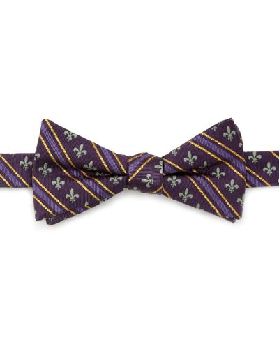 Cufflinks Inc. Mardi Gras Stripe Bow Tie - Purple