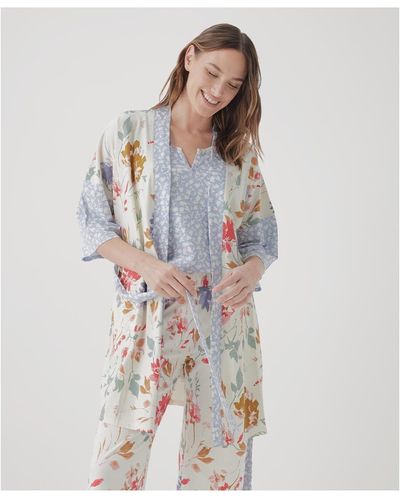 Pact Staycation Short Robe - Multicolor