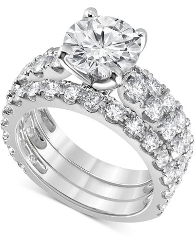 Badgley Mischka Certified Lab Grown Diamond 3 Pc. Bridal Set (5 Ct. T.w. - Metallic