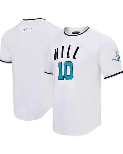 Pro Standard Tyreek Hill Miami Dolphins Mesh Player Name And Number Top - White