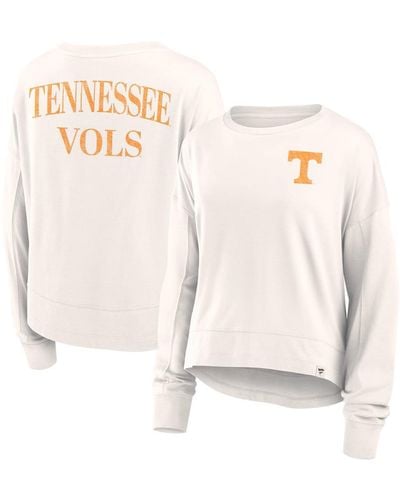 Fanatics Branded White Tennessee Volunteers Kickoff Full Back Long Sleeve T-shirt