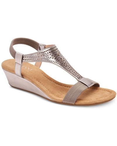 Alfani Step 'n Flex Vacanzaa Wedge Sandals, Created For Macy's - White