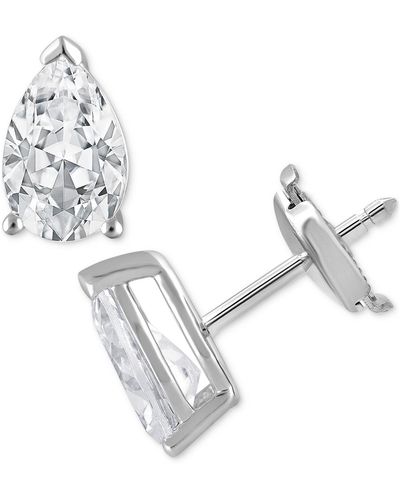 Badgley Mischka Certified Lab Grown Diamond Pear Stud Earrings (6 Ct. T.w. - Metallic