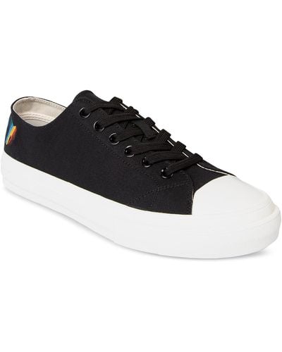 Paul Smith Kinsey Pride Classic Cotton Canvas Low-top Sneaker - Black