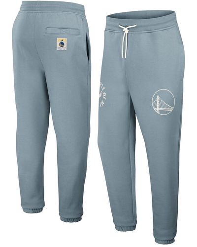 Staple Nba X Golden State Warriors Plush Sweatpants - Blue