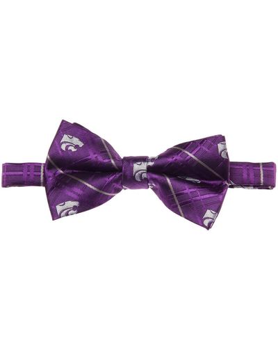 Eagles Wings Kansas State Wildcats Oxford Bow Tie - Purple