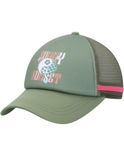 Roxy Dig This Trucker Snapback Hat - Green