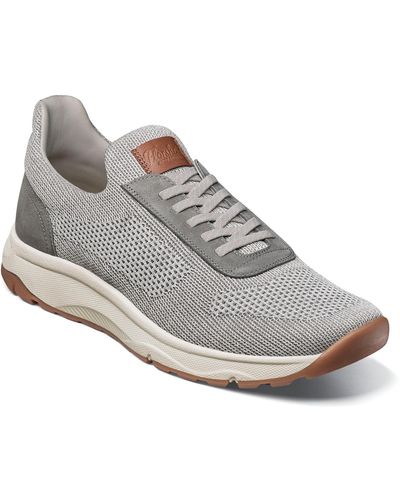 Florsheim Satellite Knit Elastic Lace Slip On Sneaker - Gray