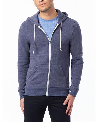 Alternative Apparel Rocky Zip Hoodie - Blue