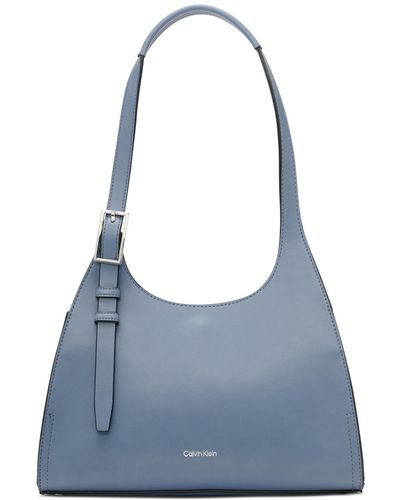 Calvin Klein Quill Shoulder Bag - Blue