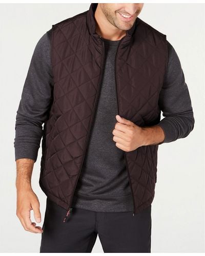 Hawke & Co. Diamond Quilted Vest - Multicolor
