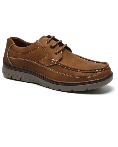 Aston Marc Lace-up Comfort Casual Shoes - Brown