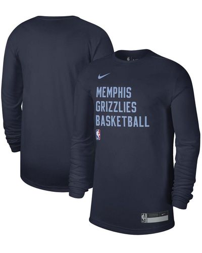 Unisex Nike Light Blue Memphis Grizzlies Warm Up Performance Practice Shorts Size: 3XL