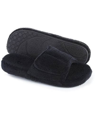 Macy's Acorn Spa Slide Comfort Slippers - Black