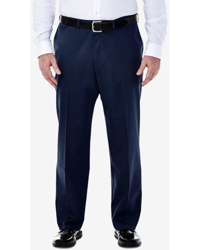 Buy Men Blue Solid Slim Fit Formal Trousers Online - 795623 | Peter England-atpcosmetics.com.vn
