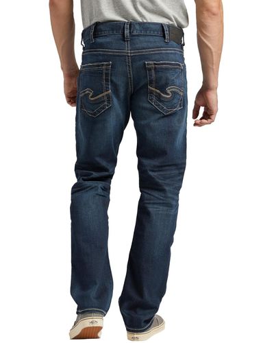 Silver Jeans Co. Men's Eddie Relaxed-fit Taper Jeans - Blue