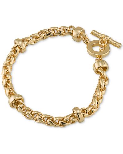Lauren by Ralph Lauren 12k Goldplated Braided Bracelet - Metallic