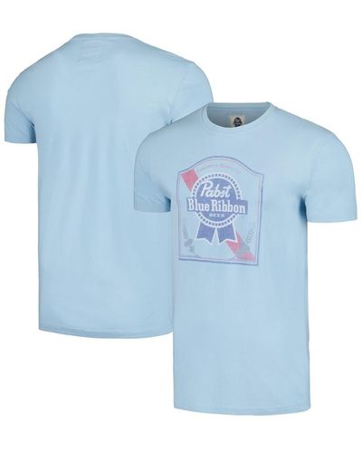 American Needle Distressed Pabst Ribbon Vintage-like Fade T-shirt - Blue