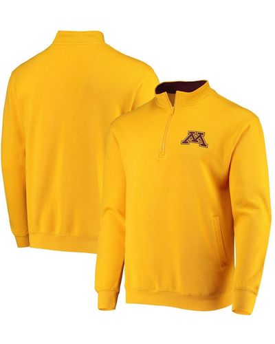 Colosseum Athletics Tone Minnesota En Gophers Tortugas Logo Quarter-zip Jacket - Yellow