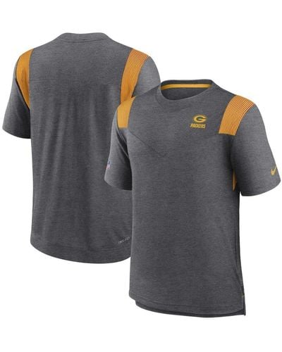 Nike Green Bay Packers Sideline Tonal Logo Performance Player T-shirt - Gray