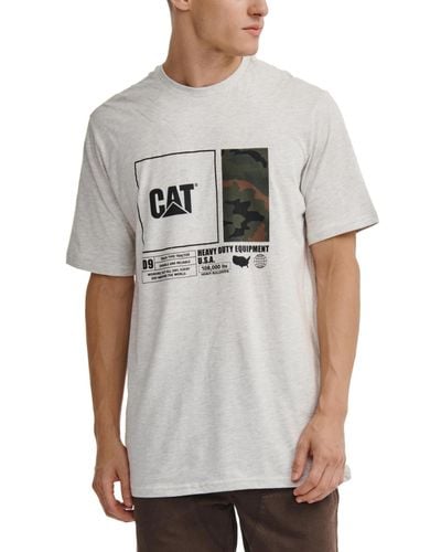 Caterpillar Urban Camo Graphic T-shirt - Gray