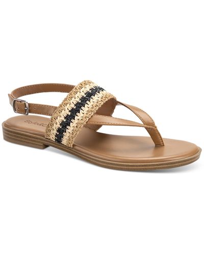 Style & Co. Sadiee Thong Flat Slingback Sandals - Multicolor