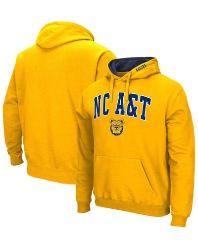 Colosseum Athletics North Carolina A&t aggies Isle Pullover Hoodie - Yellow