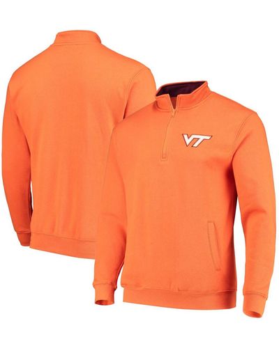 Colosseum Athletics Virginia Tech Hokies Tortugas Logo Quarter-zip Jacket - Orange