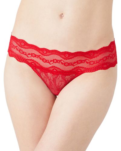 B.tempt'd By Wacoal Lace Kiss Thong Underwear 970182 - Gray