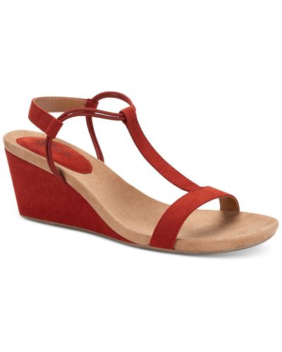 Style & Co. Mulan Wedge Sandals - Pink