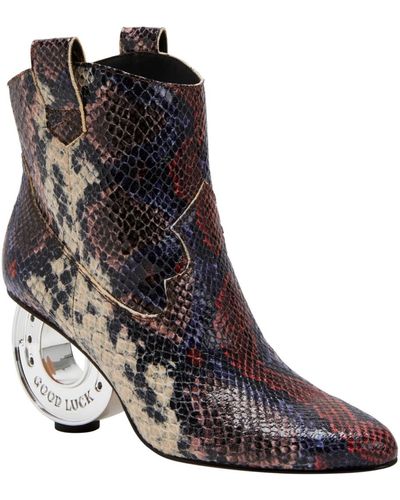 Katy Perry The Horshoee Architectural Heel Booties - Multicolor