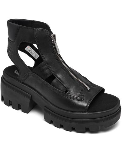 Timberland Everleigh Gladiator Sandals From Finish Line - Black