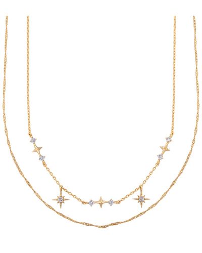 Girls Crew Wandering Stars Necklace - Natural
