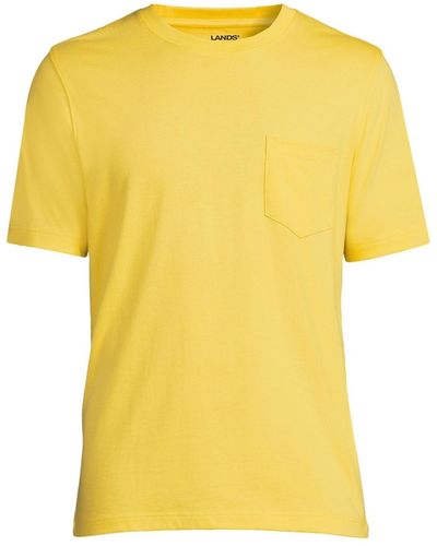 Lands' End Super-t Short Sleeve T-shirt - Yellow