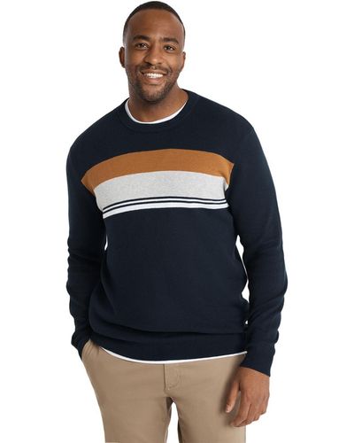 Johnny Bigg Martin Stripe Sweater Big & Tall - Blue