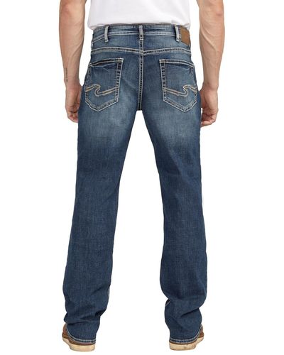 Silver Jeans Co. Craig Classic Fit Boot Cut Jeans - Blue