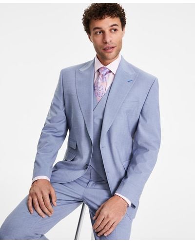 Tayion Collection Classic Fit Suit Jacket - Blue