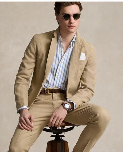 Polo Ralph Lauren Polo Soft Modern Linen Suit Jacket - Natural