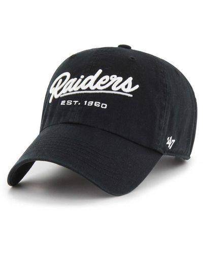 '47 Las Vegas Raiders Sidney Clean Up Adjustable Hat - Black