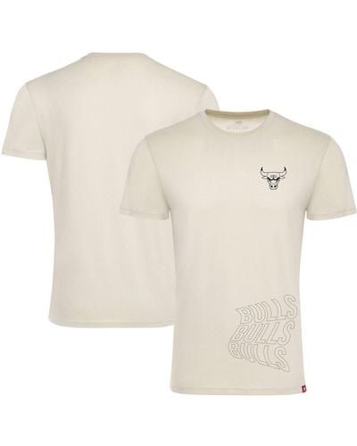 Sportiqe And Chicago Bulls 1966 Collection Comfy Tri-blend T-shirt - White