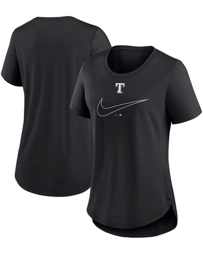 Nike Baltimore Orioles Big Swoosh Tri-blend Scoop Neck T-shirt - Black